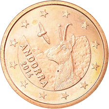 Andorra, 5 Euro Cent, 2014, AU(55-58), Copper Plated Steel, KM:New