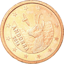 Andorra, Euro Cent, 2014, SUP, Copper Plated Steel, KM:New