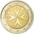 Malta, 2 Euro, 2008, AU(55-58), Bimetálico, KM:132