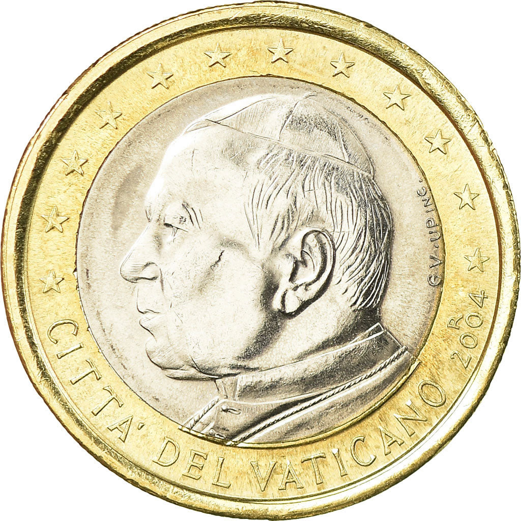VATICAN CITY, Euro, 2004, MS(63), Bi-Metallic, KM:347
