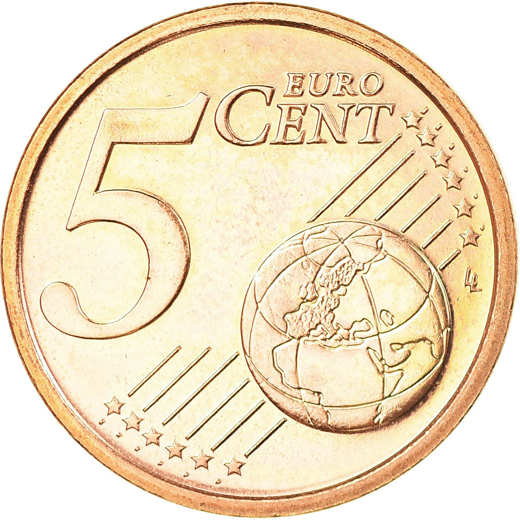 PAŃSTWO WATYKAŃSKIE, 5 Euro Cent, 2004, Rome, MS(63), Miedź platerowana