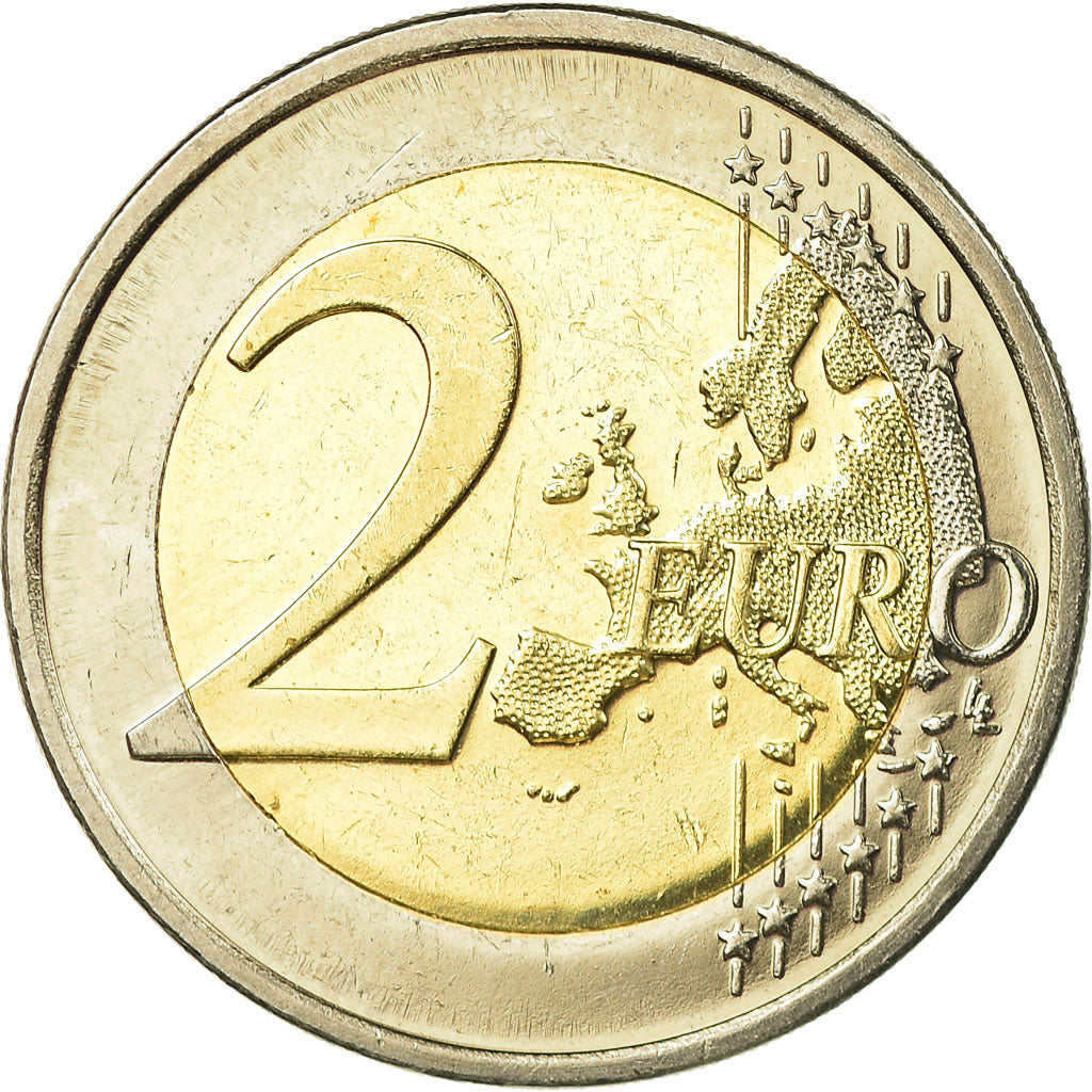 Finland, 2 Euro, euro coinage 10 th anniversary, 2012, AU(55-58), Bi-Metallic