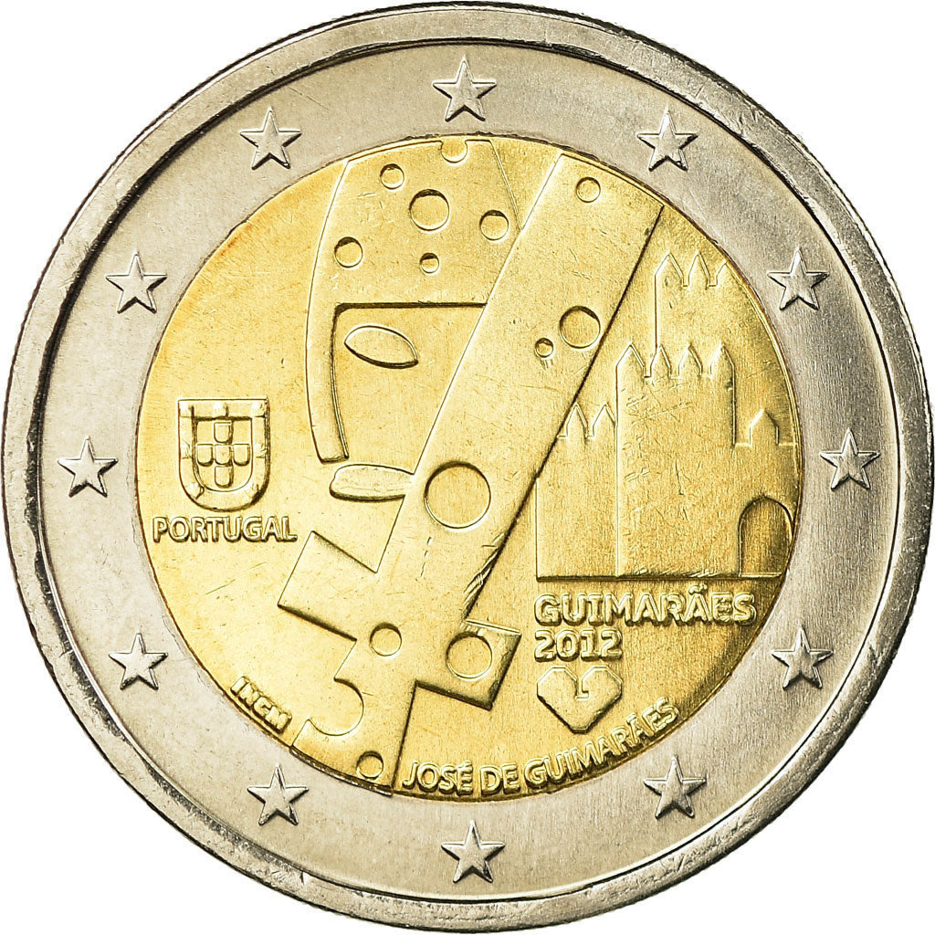Portogallo, 2 Euro, Guimaraes, 2012, BB, Bi-metallico, KM:813
