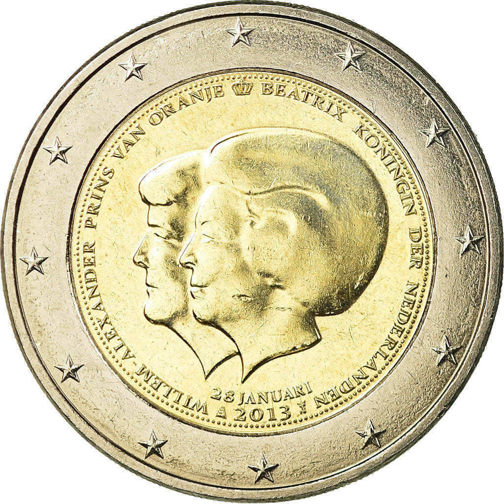 Netherlands, 2 Euro, 2013, EF(40-45), Bi-Metallic, KM:332