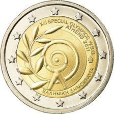 Greece, 2 Euro, Special Olympics - Athens, 2011, AU(55-58), Bi-Metallic, KM:239
