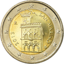 San Marino, 2 Euro, 2013, AU(55-58), Bi-Metallic, KM:486