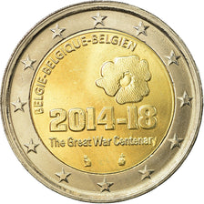 Belgium, 2 Euro, 100ème anniversaire du déclenchement de la première guerre
