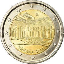Spanien, 2 Euro, UNESCO Heritage Site - Granada, 2011, VZ, Bi-Metallic, KM:1184