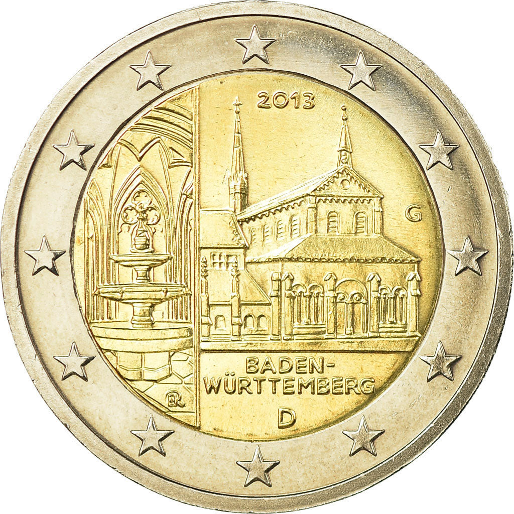 Bundesrepublik Deutschland, 2 Euro, Baden-Wurttemberg, 2013, VZ, Bi-Metallic