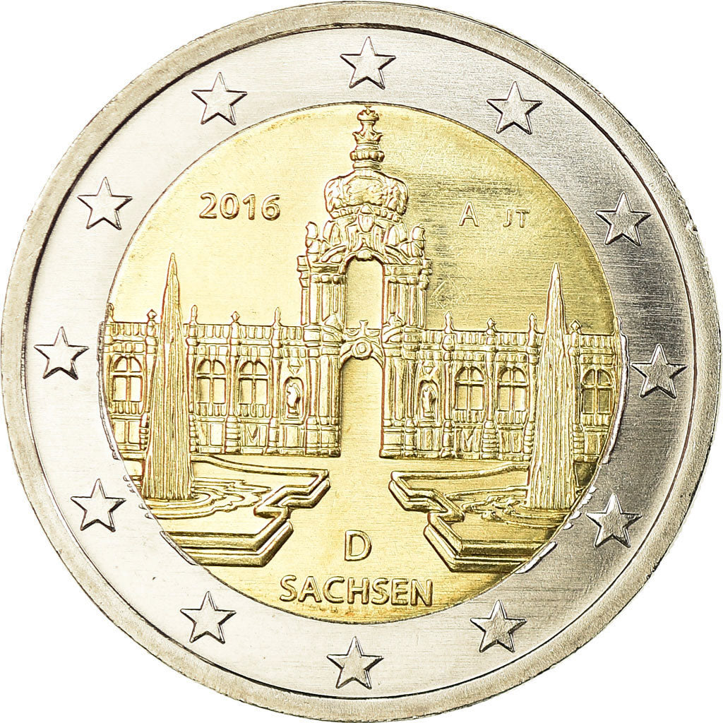 Bundesrepublik Deutschland, 2 Euro, 2016, VZ, Bi-Metallic, KM:347