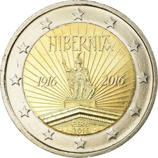 Irlanda, 2 Euro, Hibernia, 2016, MBC, Bimetálico, KM:88