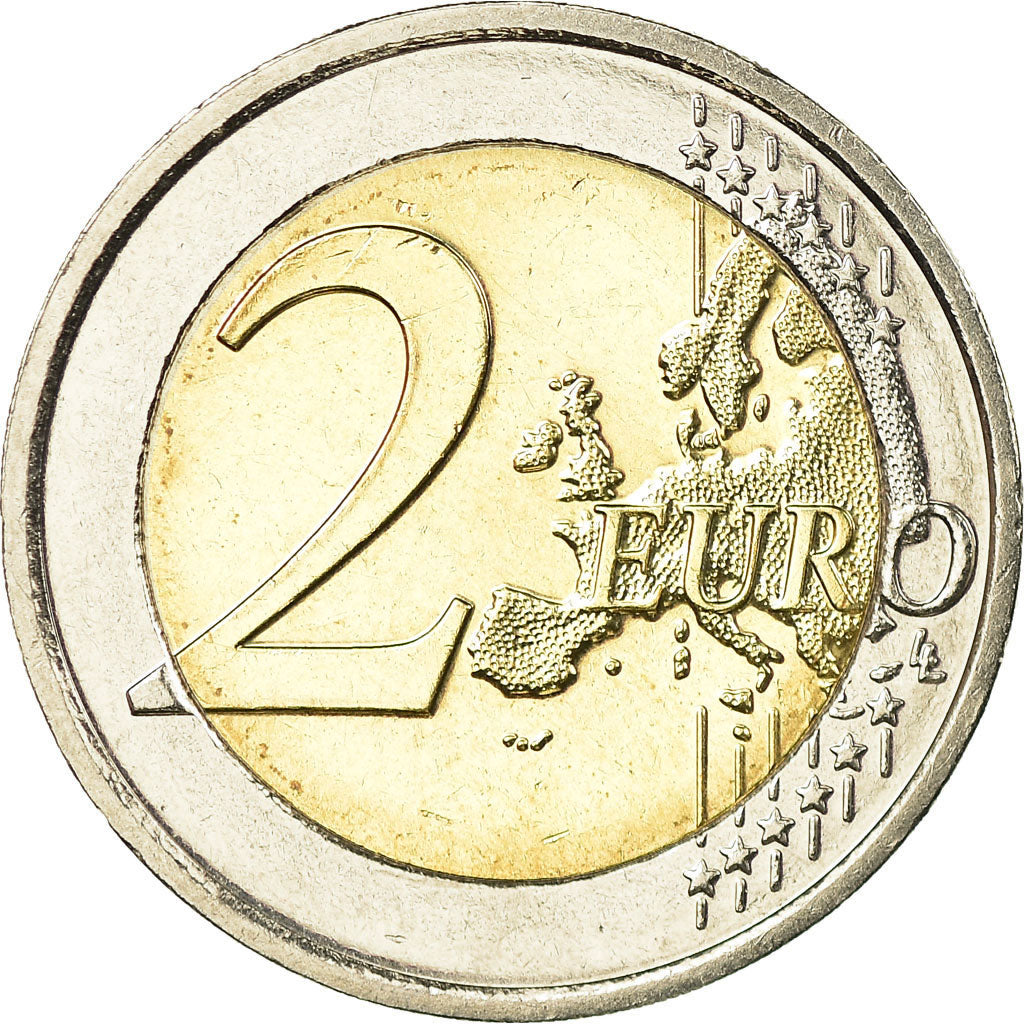 Irlanda, 2 Euro, Hibernia, 2016, MBC, Bimetálico, KM:88