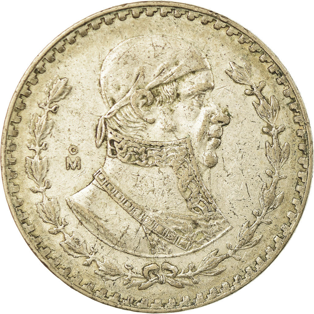 Coin, Mexico, Peso, 1959, Mexico City, VF(30-35), Silver, KM:459