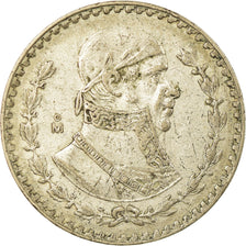 Coin, Mexico, Peso, 1959, Mexico City, VF(30-35), Silver, KM:459
