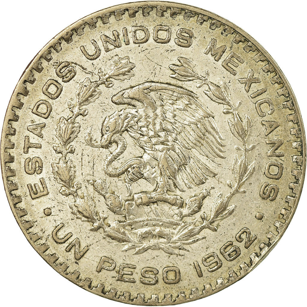 Monnaie, Mexique, Peso, 1962, Mexico City, SUP, Argent, KM:459