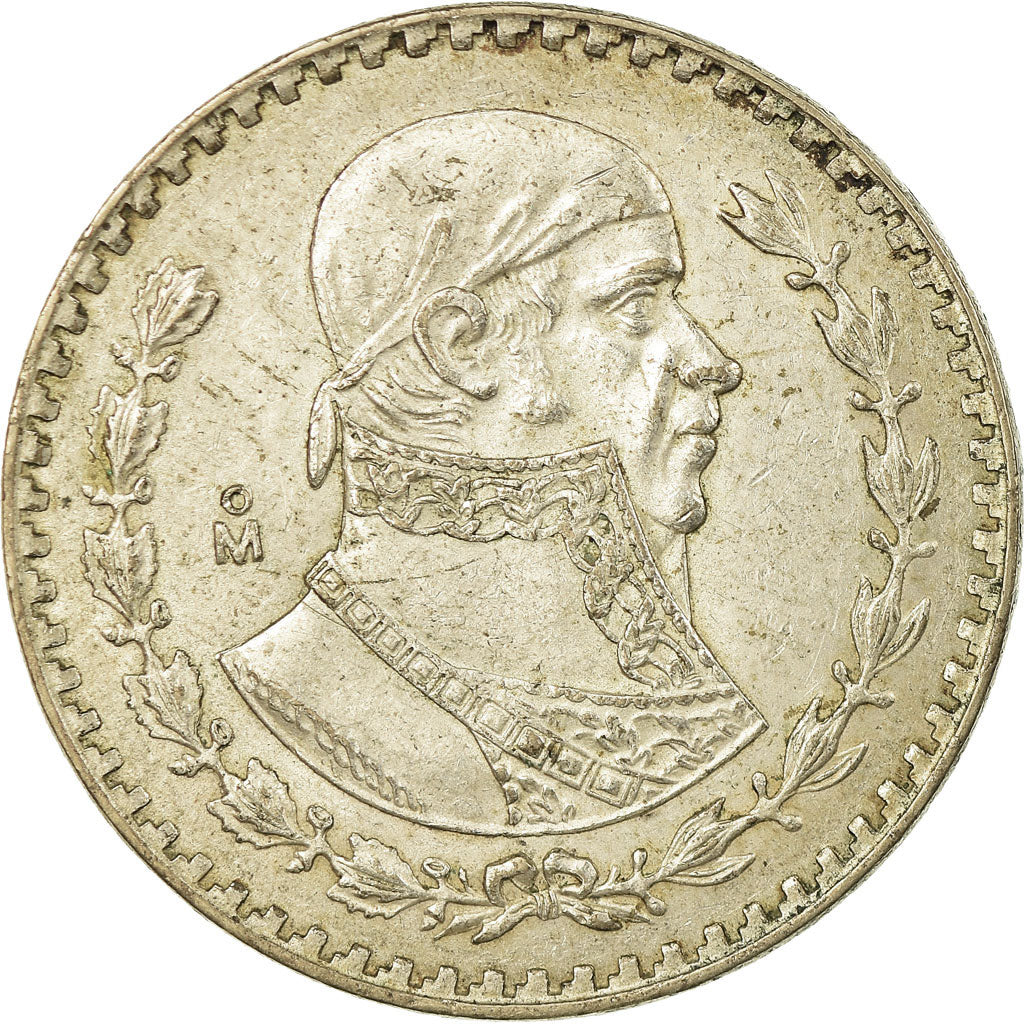 Coin, Mexico, Peso, 1963, Mexico City, AU(55-58), Silver, KM:459