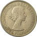 Moneda, Gran Bretaña, Elizabeth II, 1/2 Crown, 1953, MBC, Cobre - níquel