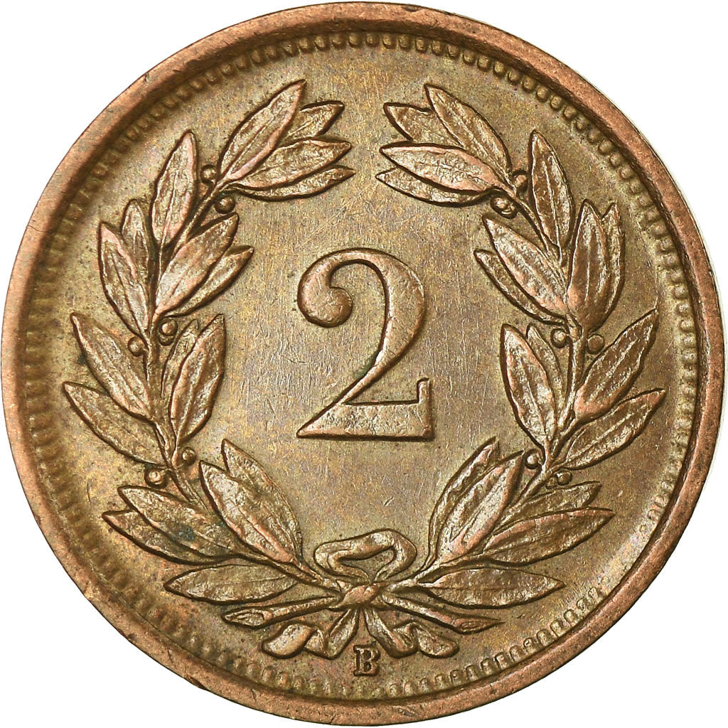 Coin, Switzerland, 2 Rappen, 1941, Bern, AU(55-58), Bronze, KM:4.2a