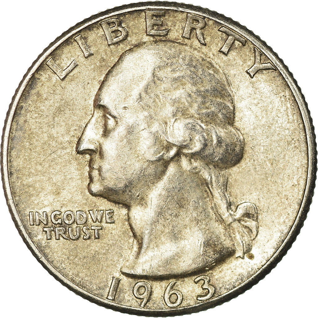 Coin, United States, Washington Quarter, Quarter, 1963, U.S. Mint, Philadelphia