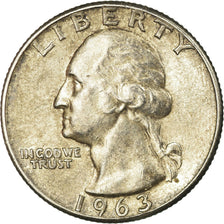Coin, United States, Washington Quarter, Quarter, 1963, U.S. Mint, Philadelphia