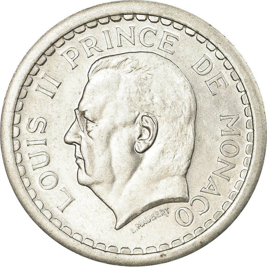 Monnaie, Monaco, 2 Francs, Undated (1943), SUP, Aluminium, Gadoury:MC 133