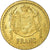 Moneta, Monaco, Louis II, Franc, Undated (1943), EF(40-45), Aluminium-Brąz
