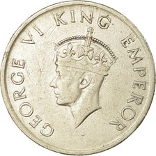 Monnaie, INDIA-REPUBLIC, 1/2 Rupee, 1947, Mumbai, Bombay, TTB, Copper-nickel