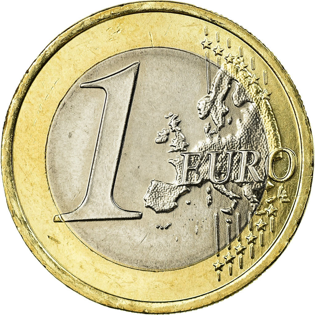 Vatican, 1 Euro, Benoit XVI, Fantasy coinage, AU(55-58), Bi-Metallic