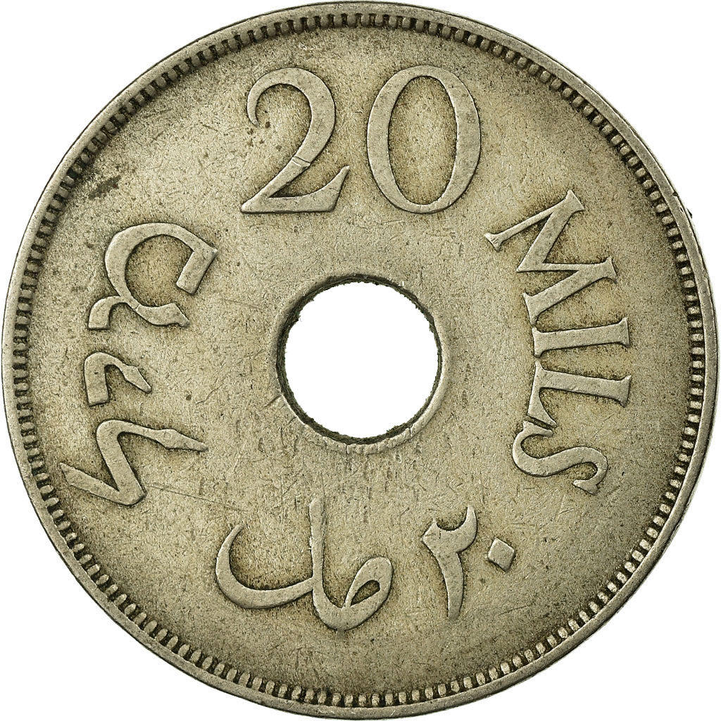 Coin, Palestine, 20 Mils, 1927, VF(30-35), Copper-nickel, KM:5