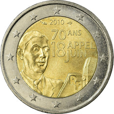 Francia, 2 Euro, Charles De Gaulle, Appel du 18 juin 1940, 2010, EBC