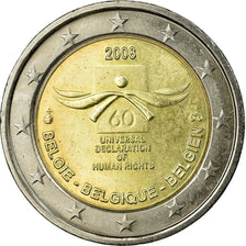 Belgium, 2 Euro, Déclaration des Droits de l'Homme, 2008, EF(40-45)