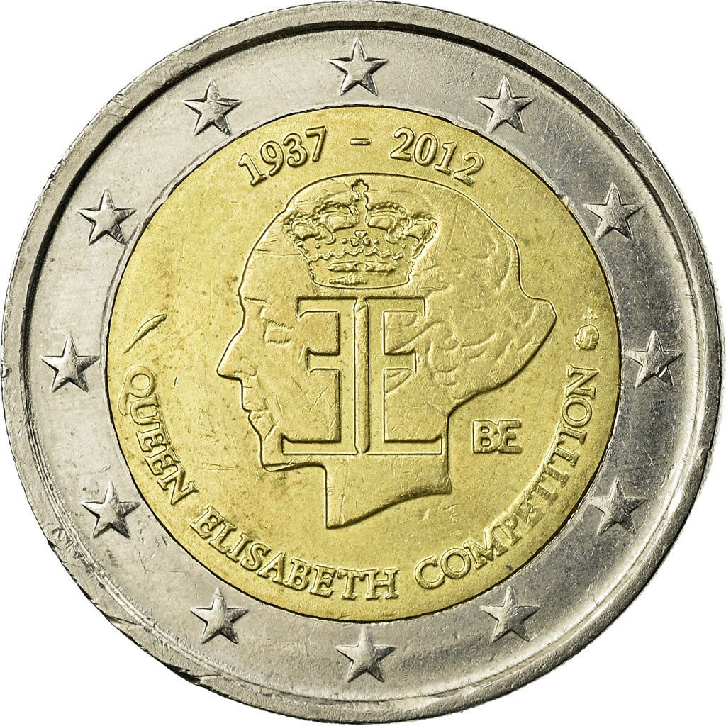 Belgium, 2 Euro, Concours musical de la Reine Elisabeth, 2012, EF(40-45)