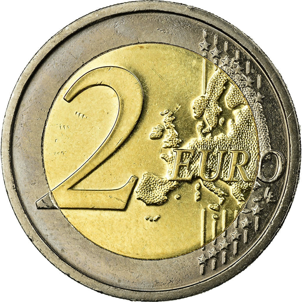 IRELAND REPUBLIC, 2 Euro, Traité de Rome 50 ans, 2007, AU(55-58), Bi-Metallic