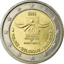 Belgium, 2 Euro, Déclaration des Droits de l'Homme, 2008, EF(40-45)