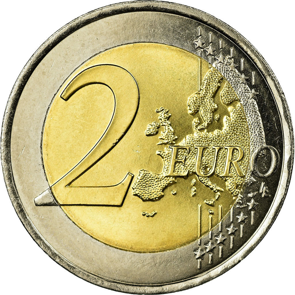 Luxembourg, 2 Euro, Traité de Rome 50 ans, 2007, MS(63), Bi-Metallic, KM:94