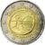 França, 2 Euro, EMU, 2009, AU(55-58), Bimetálico, KM:1590