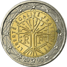 France, 2 Euro, 2000, EF(40-45), Bi-Metallic, KM:1289