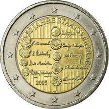 Austria, 2 Euro, 50ème anniversaire du Traité d'Etat, 2005, EF(40-45)