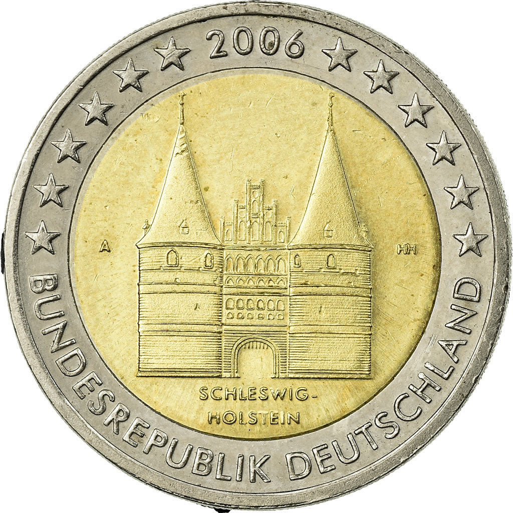 GERMANY - FEDERAL REPUBLIC, 2 Euro, Schleswig-Holstein, 2006, EF(40-45)