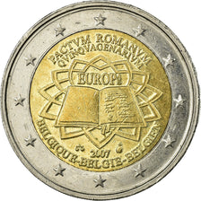 Belgium, 2 Euro, Traité de Rome 50 ans, 2007, EF(40-45), Bi-Metallic, KM:247