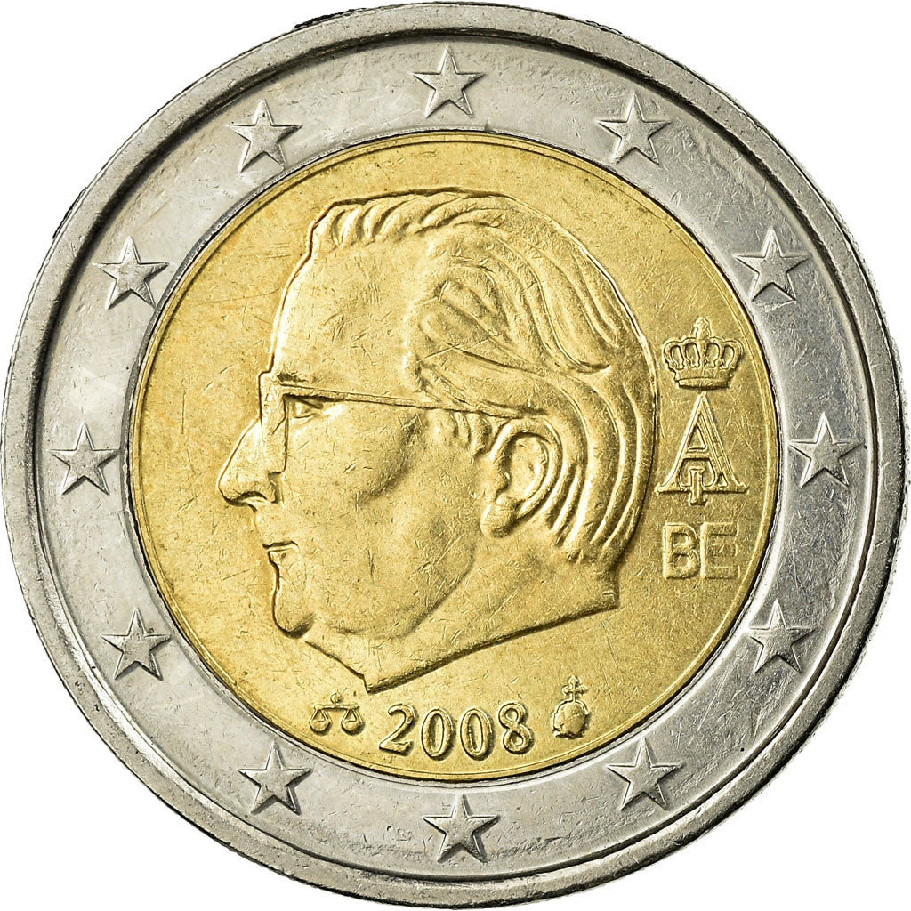 Belgium, 2 Euro, 2008, EF(40-45), Bi-Metallic, KM:281