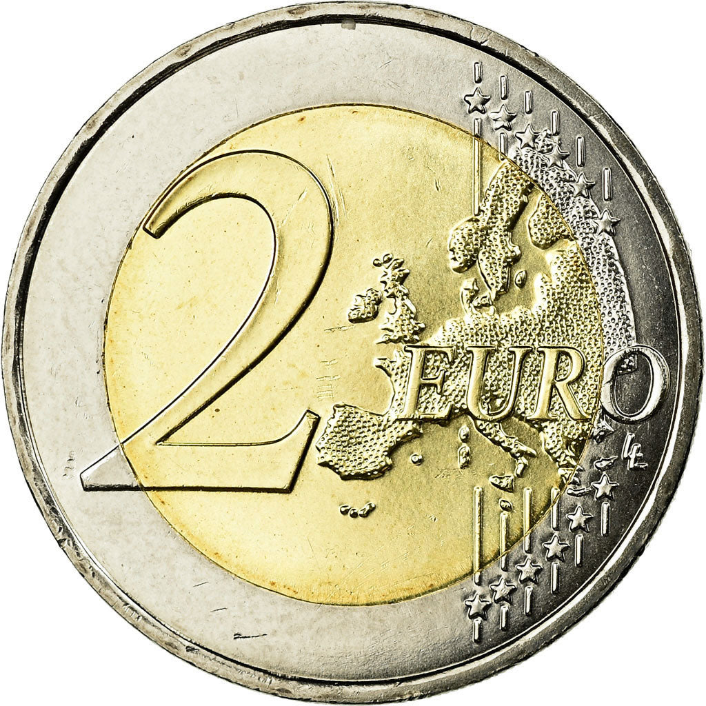 France, 2 Euro, Liberté, 2015, MS(63), Bi-Metallic