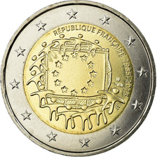France, 2 Euro, 30 ans du drapeau de l union europeenne, 2015, MS(63)