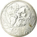 France, 10 Euro, Auguste Rodin, 2017, AU(55-58), Silver
