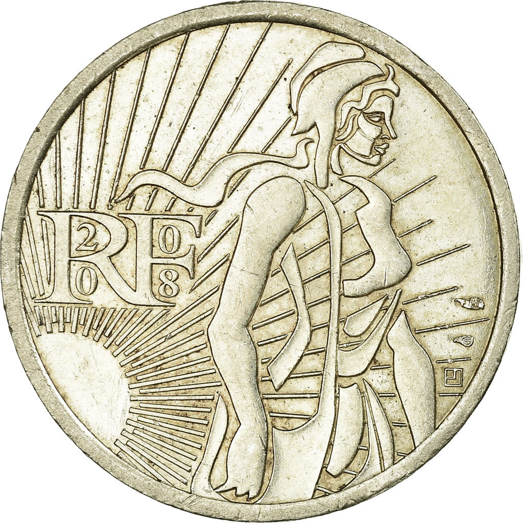 France, 5 Euro, 2008, EF(40-45), Silver, Gadoury:EU287, KM:1534