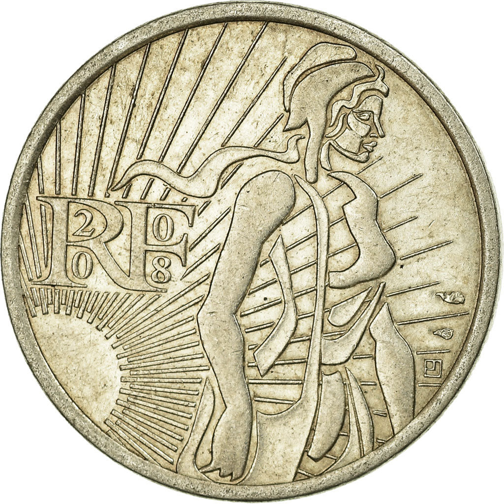 France, 5 Euro, 2008, EF(40-45), Silver, Gadoury:EU287, KM:1534