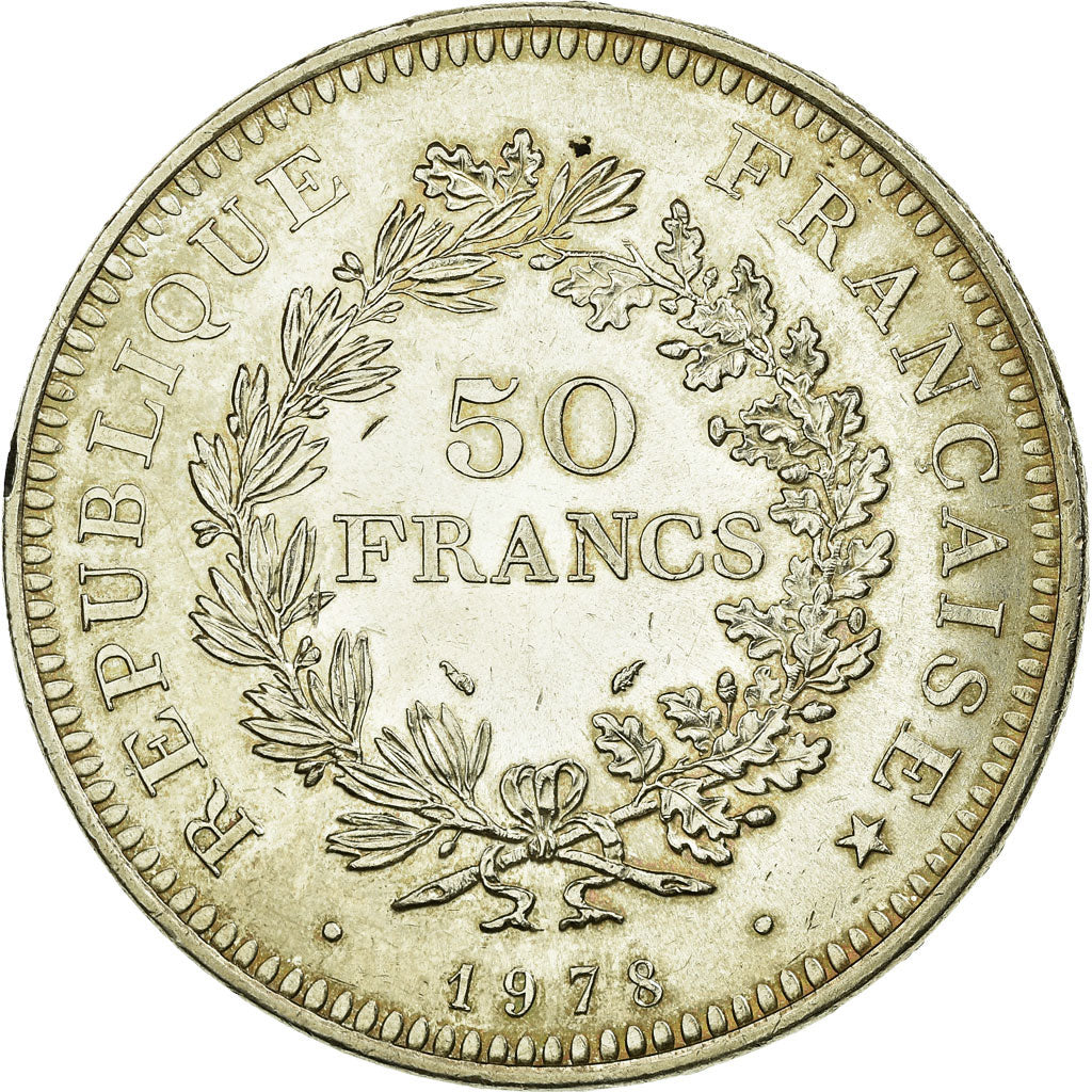 Monnaie, France, Hercule, 50 Francs, 1978, Paris, SUP, Argent, Gadoury:882