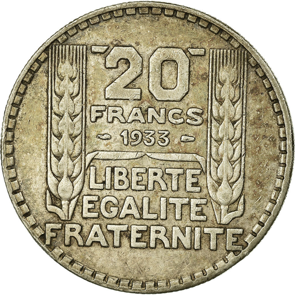 Monnaie, France, Turin, 20 Francs, 1933, Paris, TB+, Argent, KM:879