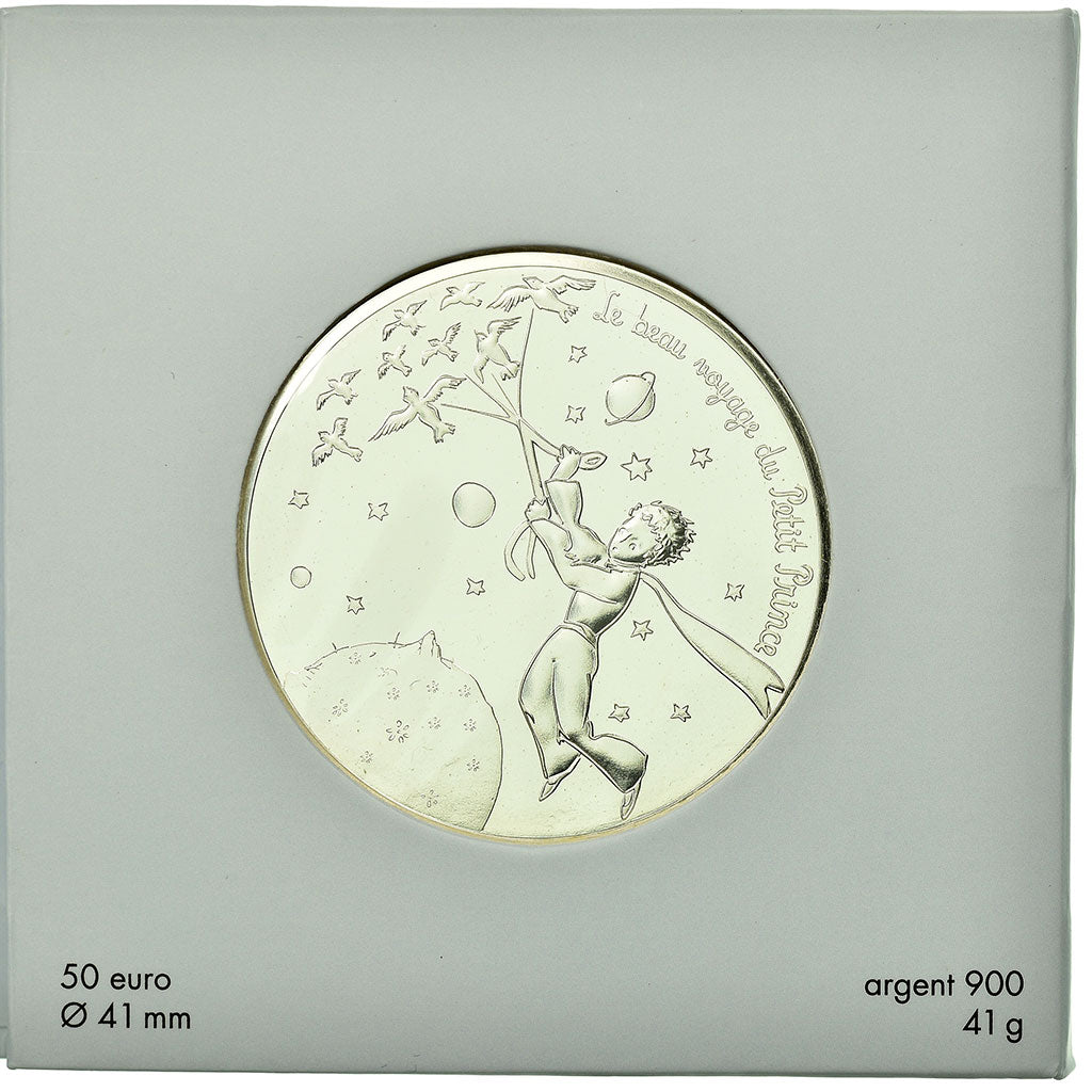 France, 50 Euro, Le Petit Prince, 2016, MS(65-70), Silver, Gadoury:EU835