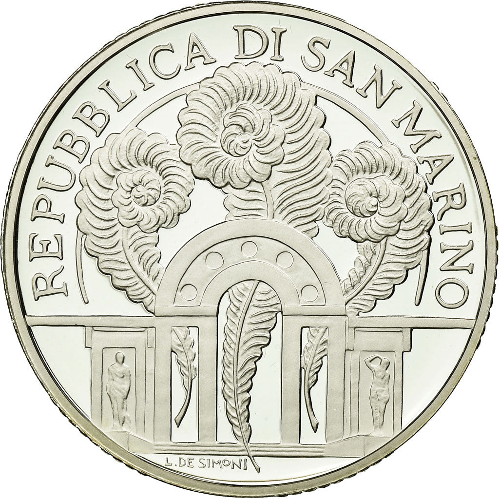 San Marino, 10 Euro, Di Palladio, 2008, FDC, Argento, KM:514